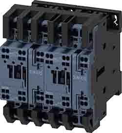 Siemens SIRIUS Reversing Contactor, 230 V ac Coil, 3 Pole, 25 A, 11 kW, 3NO