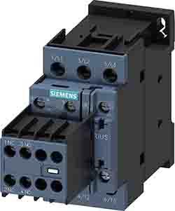 Siemens SIRIUS Contactor, 110 V ac Coil, 3 Pole, 12 A, 5.5 kW, 2NO + 2NC