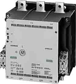 Siemens SIRIUS Innovation Contactor, 132 V Coil, 3 Pole, 630 A, 335 kW, 4NO + 4NC