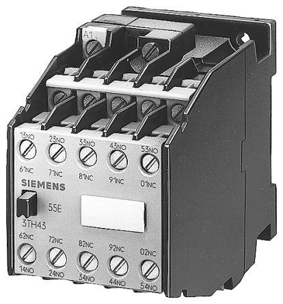 Siemens SIRIUS Contactor, 110-132 V ac Coil, 10 Pole, 6 A, 4NC + 6NO