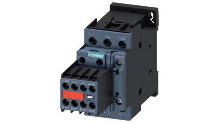 Siemens SIRIUS Contactor, 3 Pole, 11 kW, 2NO + 2NC