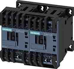 Siemens SIRIUS Reversing Contactor, 110 V ac Coil, 3 Pole, 7 A, 3 kW, 3NO