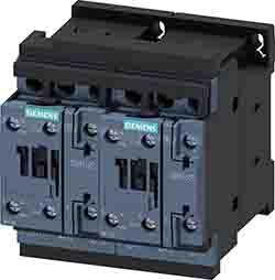 Siemens SIRIUS Reversing Contactor, 110 V ac Coil, 3 Pole, 17 A, 7.5 kW, 3NO