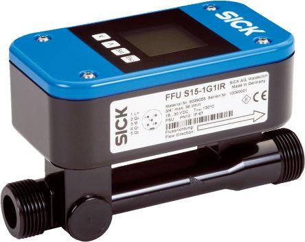 Sick FFU Series Flow Sensor for Liquid, 0.3 l/min Min, 21 L/min Max