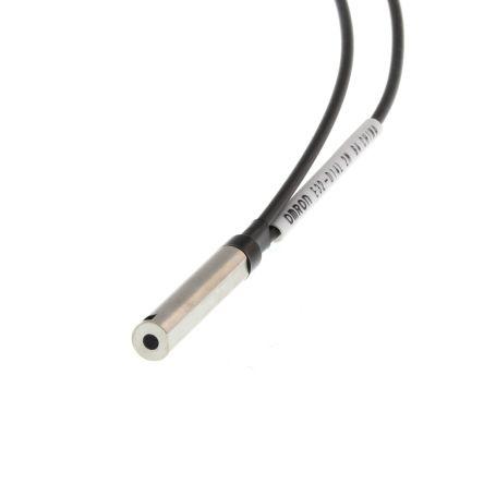 Fiber optic sensor, diffuse, 6mm dia, hi