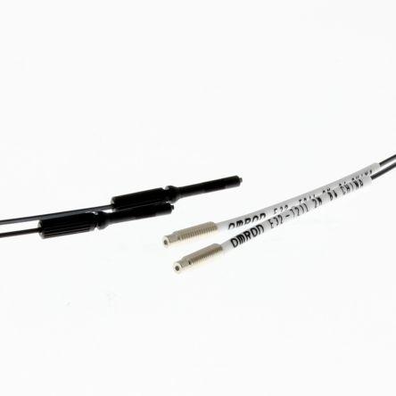 Fiber optic sensing head, through-beam,