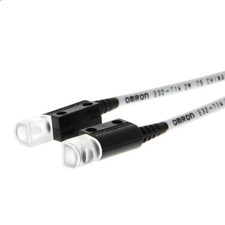 Fiber optic sensor, through-beam, screw