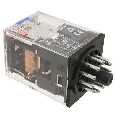 RELAY, PLUG-IN, 11-PIN, 3PDT, 10 A, MECH