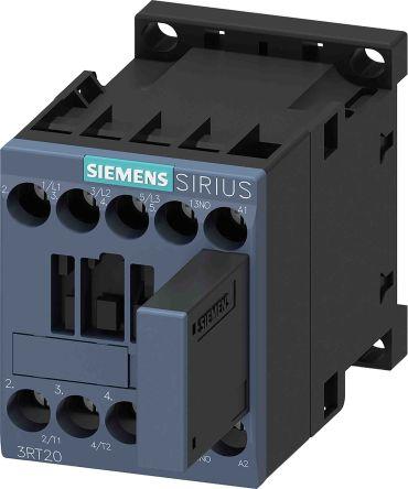 Siemens SIRIUS Contactor, 24 V dc Coil, 3 Pole, 7 A, 3 kW, 1NO