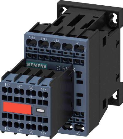 Siemens SIRIUS Contactor, 230 V ac Coil, 3 Pole, 16 A, 7.5 kW, 2NC + 2NO