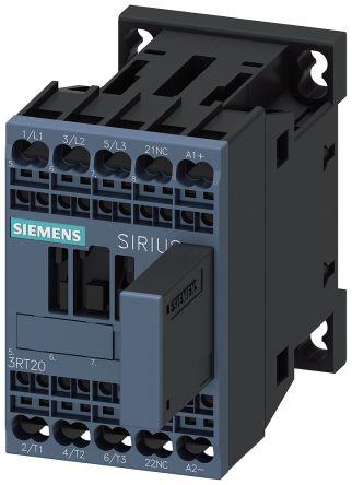 Siemens SIRIUS Contactor, 24 V dc Coil, 3 Pole, 12 A, 5.5 kW, 1NC