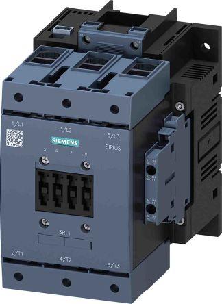 Siemens SIRIUS Contactor, 277 V Coil, 3 Pole, 115 A, 55 kW, 2NO + 2NC