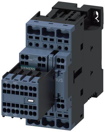 Siemens SIRIUS Contactor, 24 V dc Coil, 3 Pole, 17 A, 7.5 kW, 2NO + 2NC