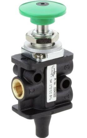 Norgren Button 3/2 Mechanical Valve 304 Series, G 1/8, 1/8, III B