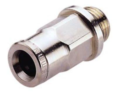 IMI Norgren, G 1/8 Male to Push In 4 mm, Threaded-to-Tube Connection Style