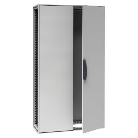 Schneider Electric NSYS Series Steel Double-Door-Door Floor Standing Enclosure, Opaque Door, IP55, 2000 x 1000 x 400mm