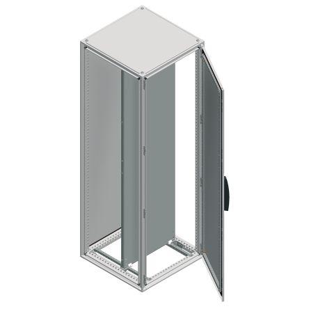 Schneider Electric NSYS Series Steel Single-Door-Door Floor Standing Enclosure, Opaque Door, IP55, 2000 x 800 x 500mm