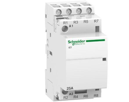 Schneider Electric Acti9 iCT Contactor, 24 V Coil, 4 Pole, 25 A, 4NC