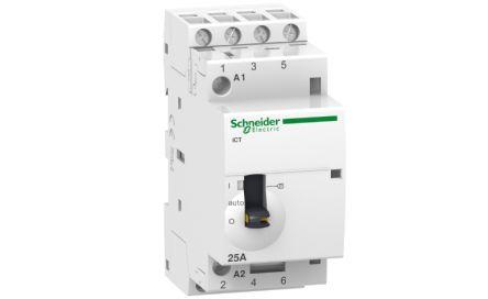 Schneider Electric Acti9 iCT Contactor, 24 V Coil, 4 Pole, 25 A, 4NO