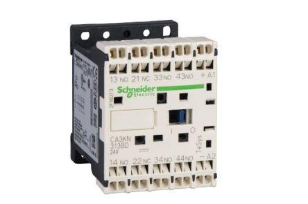 Schneider Electric Control Relay - 2NO + 2NC, 10 A Contact Rating, 24 Vdc, DPST, TeSys