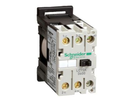 Schneider Electric TeSys SK Contactor, 400 V Coil, 2 Pole, 6 A, 1.1 kW, 2NO