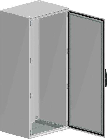 Schneider Electric Spacial SM Series Sheet Steel Double-Door-Door Floor Standing Enclosure, Opaque Door, IP55, 1600