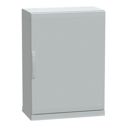 Schneider Electric NSYPLA Series Glass Fibre Reinforced Polyester Single-Door-Door Floor Standing Enclosure, Opaque