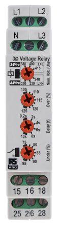 PHASE UNDER/OVERVOLTAGE RELAY DPDT