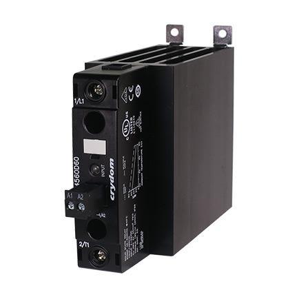 Sensata/Crydom DR45 Series Solid State Relay, 45 A Load, DIN Rail Mount, 600 V ac Load, DR4560A45