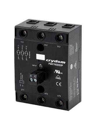 Sensata/Crydom PM67 Series Solid State Relay, 50 A Load, Panel Mount, 600 V ac Load, PM6760D50PH