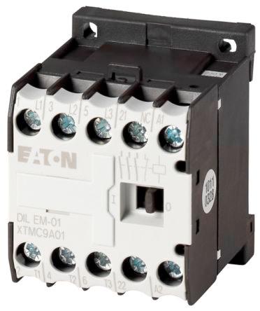 Eaton Contactor, 400 V Coil, 3 Pole, 9 A, 4 kW, 1NC