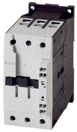 Eaton Contactor, 400 V Coil, 3 Pole, 50 A, 22 kW