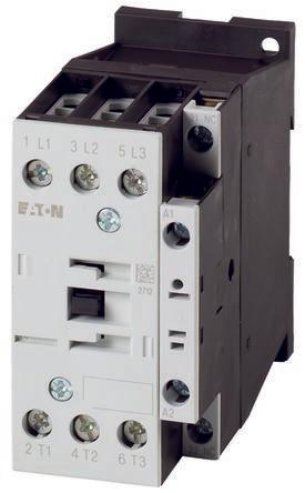 Eaton DILM Contactor, 400 V Coil, 3 Pole, 170 A, 18.5 kW, 1 NC