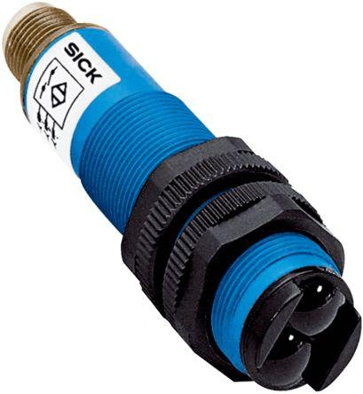 Sick Energetic Photoelectric Sensor, Barrel Sensor, 3 - 200 mm Detection Range