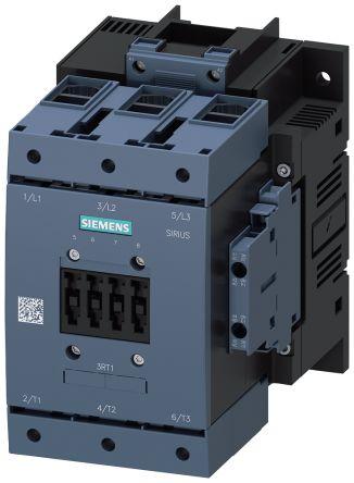 Siemens SIRIUS Contactor, 400 V ac Coil, 3 Pole, 115 A, 55 kW, 3NO