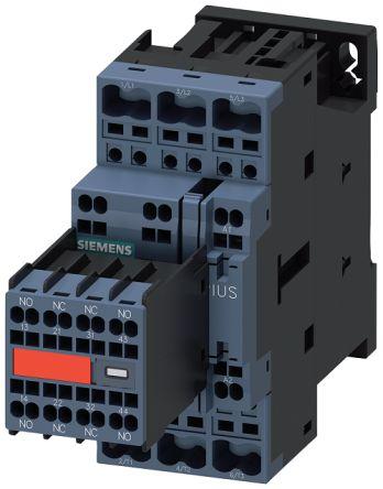 Siemens SIRIUS 3RT2 Contactor, 230 V dc Coil, 3 Pole, 25 A, 11 kW, 2 NO + 2 NC