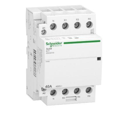 Schneider Electric Acti9 iDT40 Acti9 iDT40 CT Contactor, 4 Pole, 40 A, 4NC