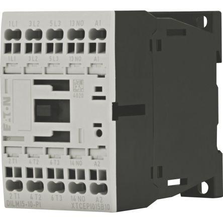 Eaton Contactors Contactor, 24 V dc Coil, 3 Pole, 15.5 A, 7.5 kW, 1 NO