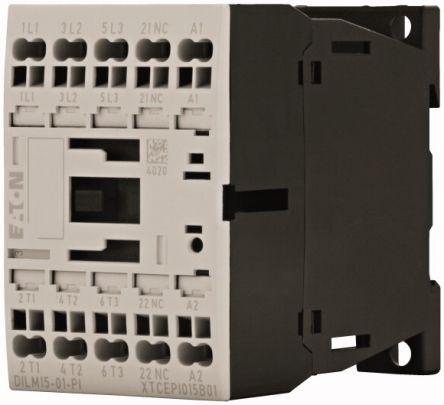 Eaton Contactors Contactor, 24 V ac Coil, 3 Pole, 15.5 A, 7.5 kW, 1 NC