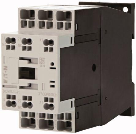 Eaton Contactors Contactor, 240 V ac Coil, 3 Pole, 11 A, 5 kW, 1 NC, 1 NO