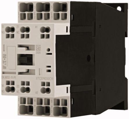 Eaton Contactors Contactor, 24-27 V dc Coil, 3 Pole, 32 A, 15 kW, 1 NC, 1 NO