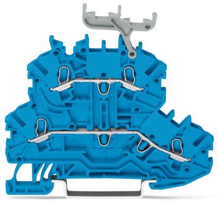 WAGO2000-2234 TOPJOB S, 2000 Series Terminal Block, 1mm², Double-Level, Push-In Cage Clamp Termination, ATEX, IECEx