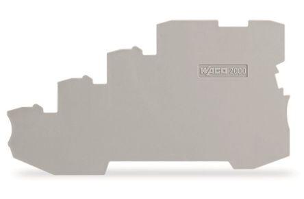 WAGO TOPJOB S, 2000 Series End and Intermediate Plate for Use with 2000 Series 4 Level Sensor Terminal Blocks