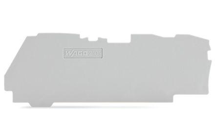 WAGO TOPJOB S, 2106 Series End and Intermediate Plate for Use with 2106 Series Terminal Blocks