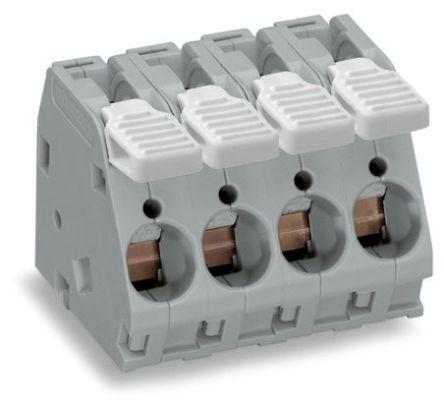 WAGO PCB Terminal Block, 3-Contact, 10mm Pitch, Through Hole Mount, 1-Row