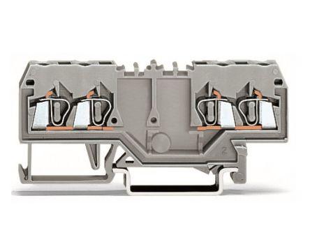 WAGO280-826 280 Series Feed Through Terminal Block, 2.5mm², Single-Level, Cage Clamp Termination