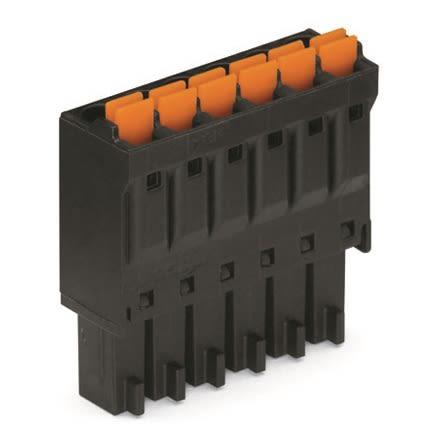 WAGO, 3.5mm Pitch, 4 Way, Pluggable Terminal Block, Plug, 714-104