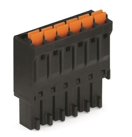 WAGO, 3.5mm Pitch, 5 Way, Pluggable Terminal Block, Plug, 714-105