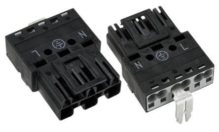 WAGO 770 Series Male Connector, 3-Pole, Male, 25A, IP20