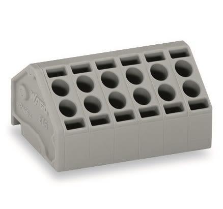 WAGO PCB Terminal Block, 10-Contact, 5mm Pitch, PCB Mount, 1-Row